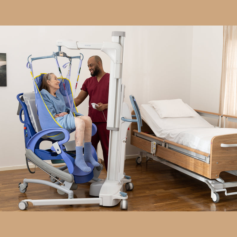 Arjo Maxi Move Powered Full Body Patient Floor Lift