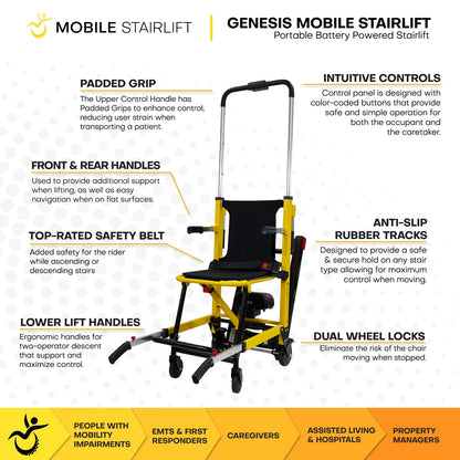 Genesis Mobile Stairlift – Battery Powered and Portable