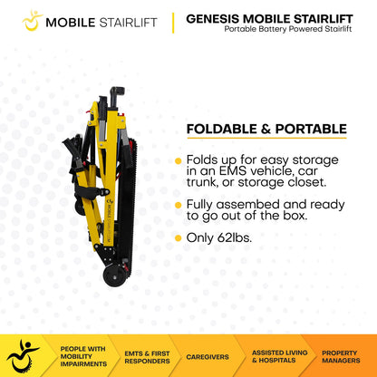 Genesis Mobile Stairlift – Battery Powered and Portable