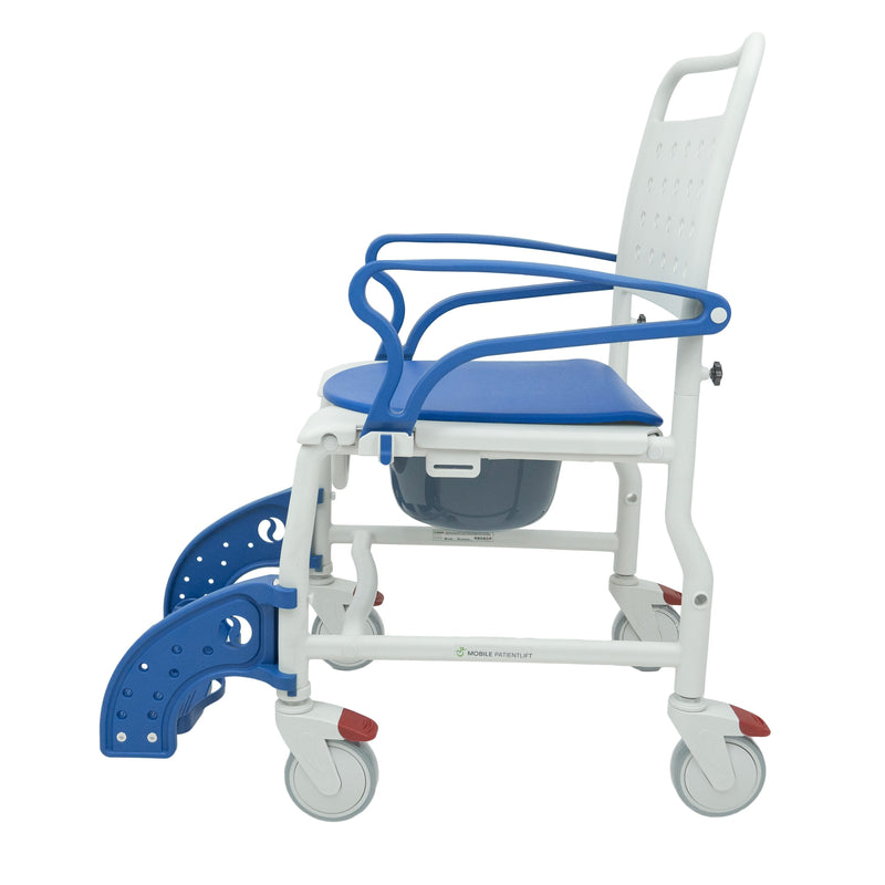 Sidekick Shower Chair with Commode Opening and Wheel Attachments