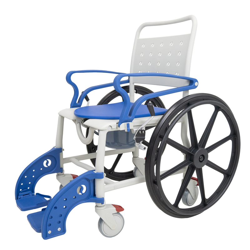 Sidekick Shower Chair with Commode Opening and Wheel Attachments