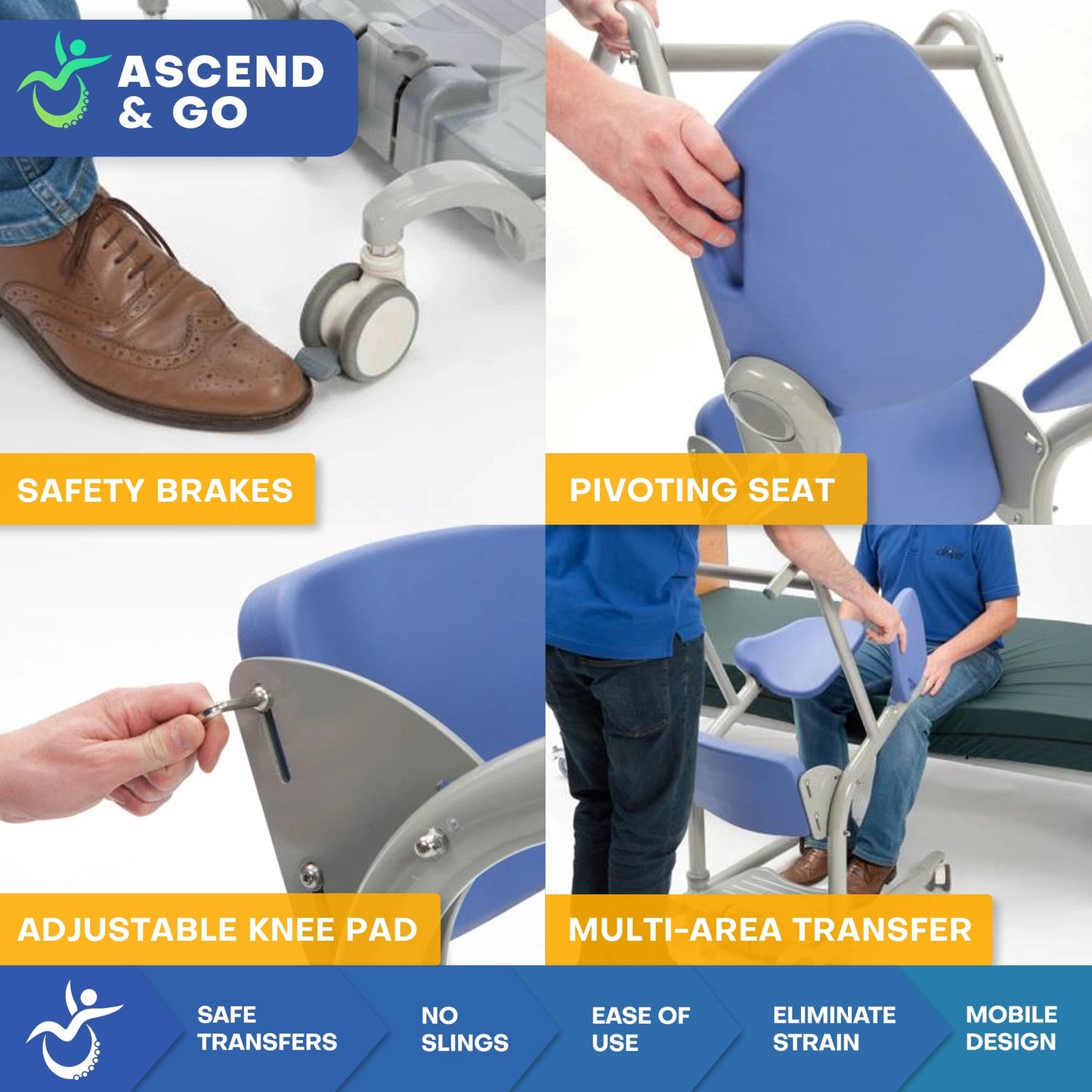 Ascend & Go Sit to Stand Mobile Patient Lift